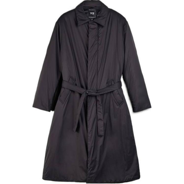

Y-3 Утепленное пальто с поясом Y 3, Black