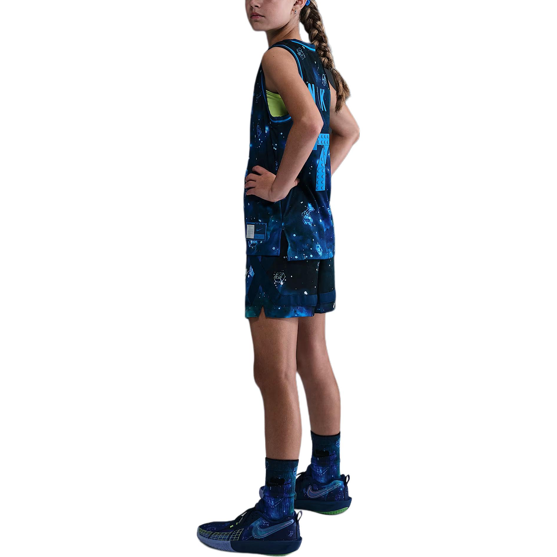 LEGO Dri Fit FW25 Collection Crossover шорты детские Nike, синий/черный — фото 4