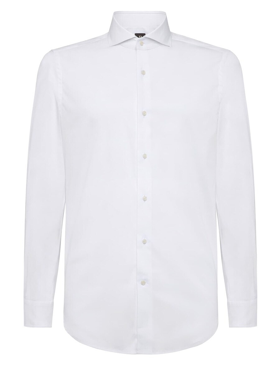 

Повседневная рубашка Boggi Milano Slim fit Button Up Shirt, белый