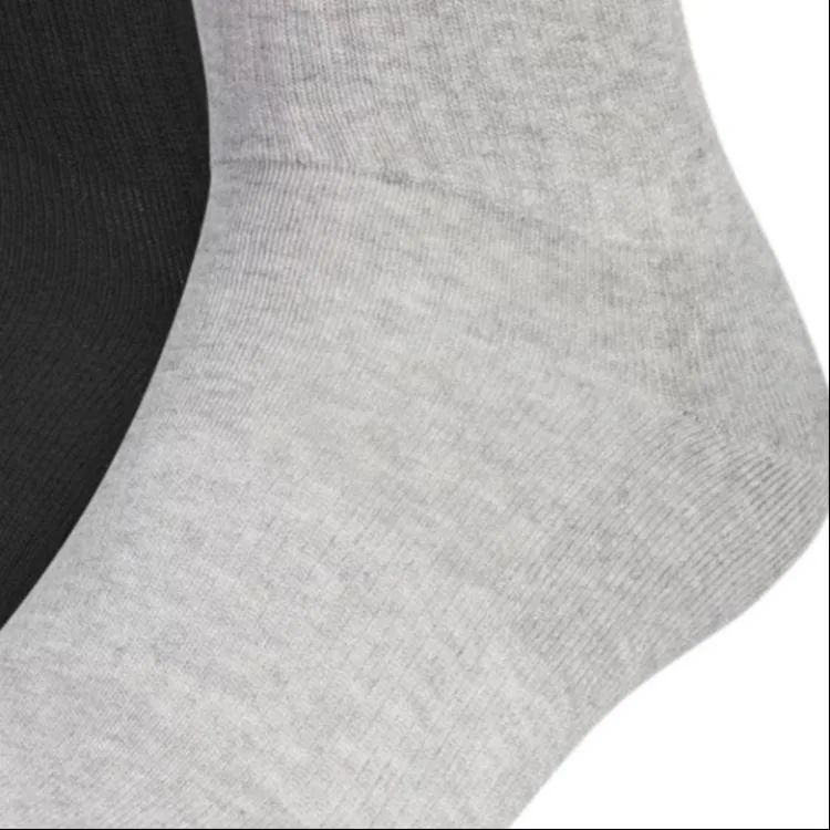 Носки с амортизацией Crew Socks Unisex, набор из 3 пар Adidas Originals, 3 Pack (White+Medium Heather Gray+Black) — фото 4