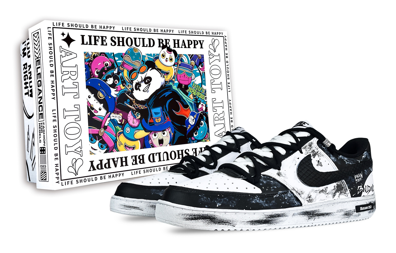 

Nike Court Vision 1 Phantom, Rebels Speak устойчивые к истиранию нескользящие низкие скейтборд кроссовки мужские black white