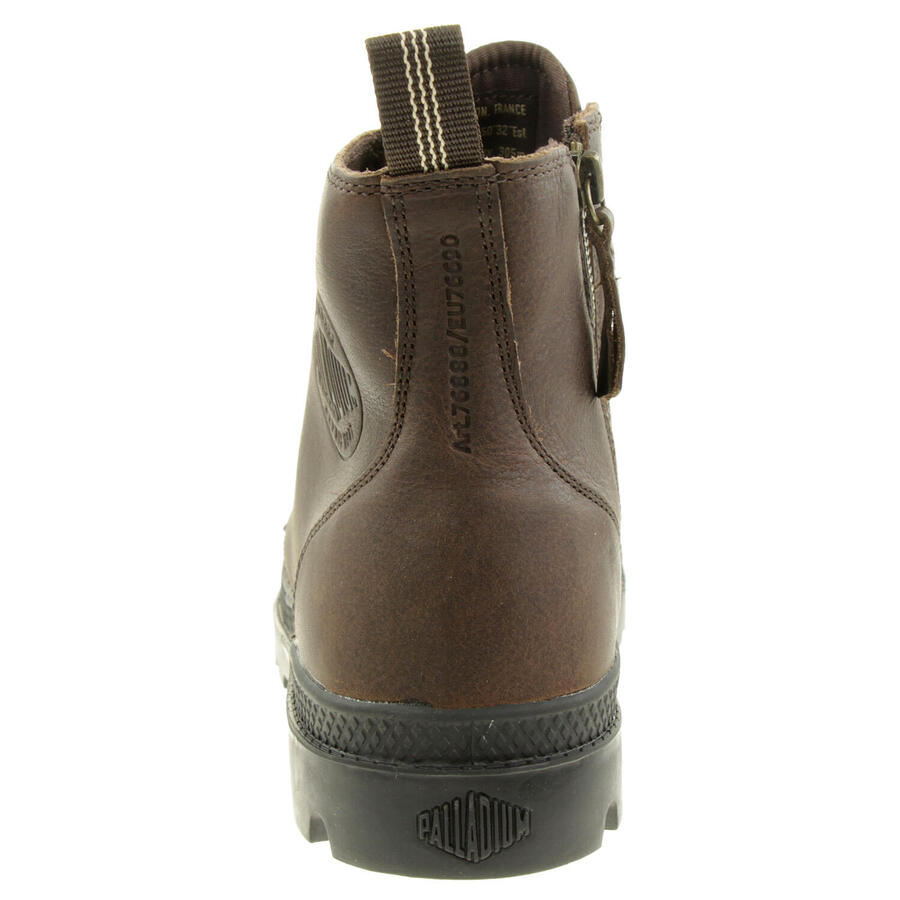 Ботинки PALLADIUM Unisex Pampa Zip Leather ESS Boots Stiefelette 76888 Braun — фото 4