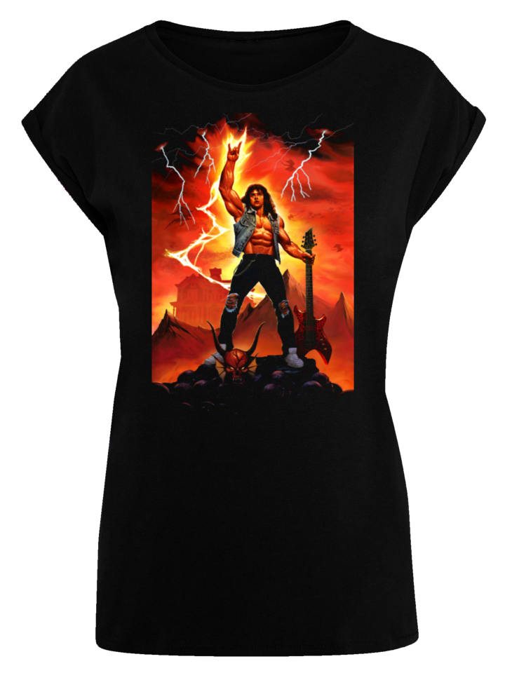 

Футболка Hell Guitar из Stranger Things, черная F4NT4STIC, Черный, Футболка Hell Guitar из Stranger Things, черная F4NT4STIC