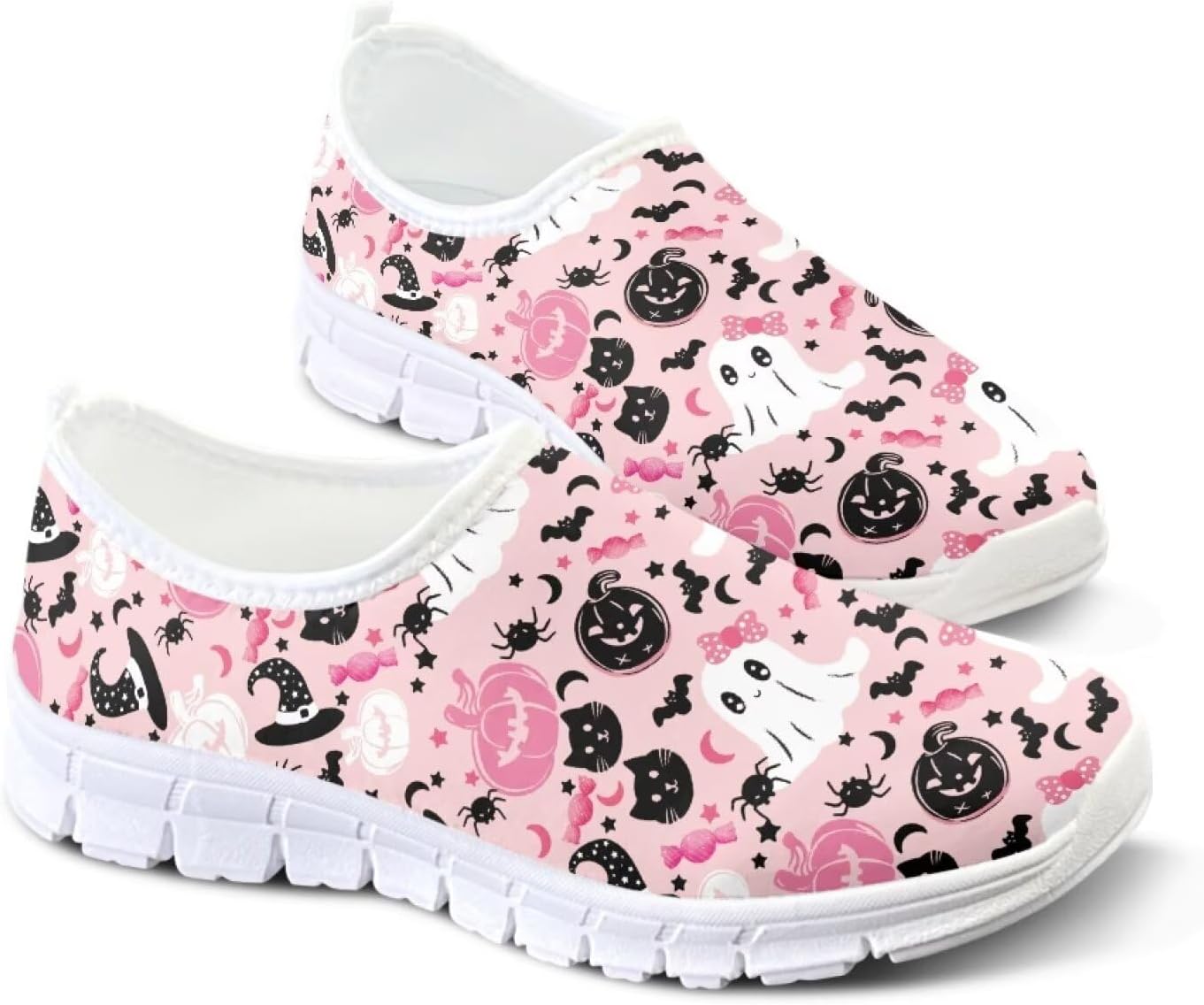 

Легкие женские кроссовки без застежек для ходьбы, унисекс, модные повседневные кеды Fonplted, Ghost & Pumpkin