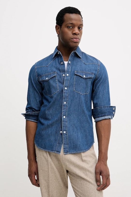 

Джинсовая рубашка United Colors Of Benetton, синий
