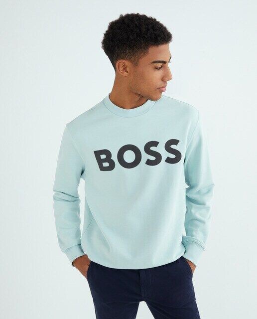 

Мужская толстовка с логотипом Boss Orange, зеленый