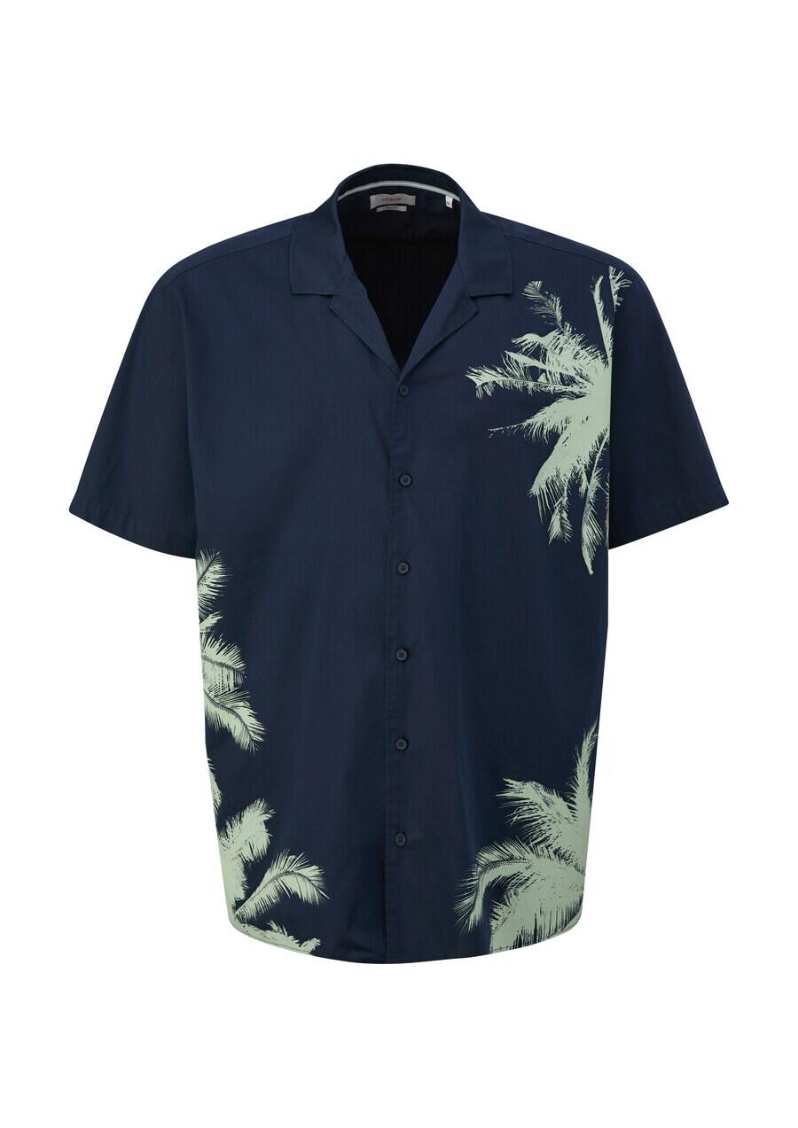 

Повседневная рубашка s.Oliver Regular fit Button Up Shirt, темно-синий