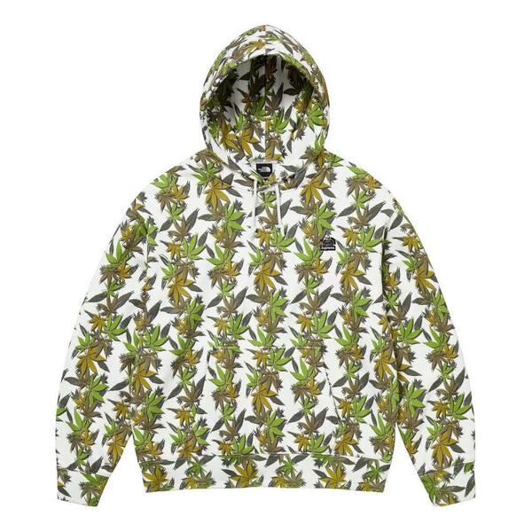 

Толстовка x the north face leaf hoodie 'green' Supreme, зеленый