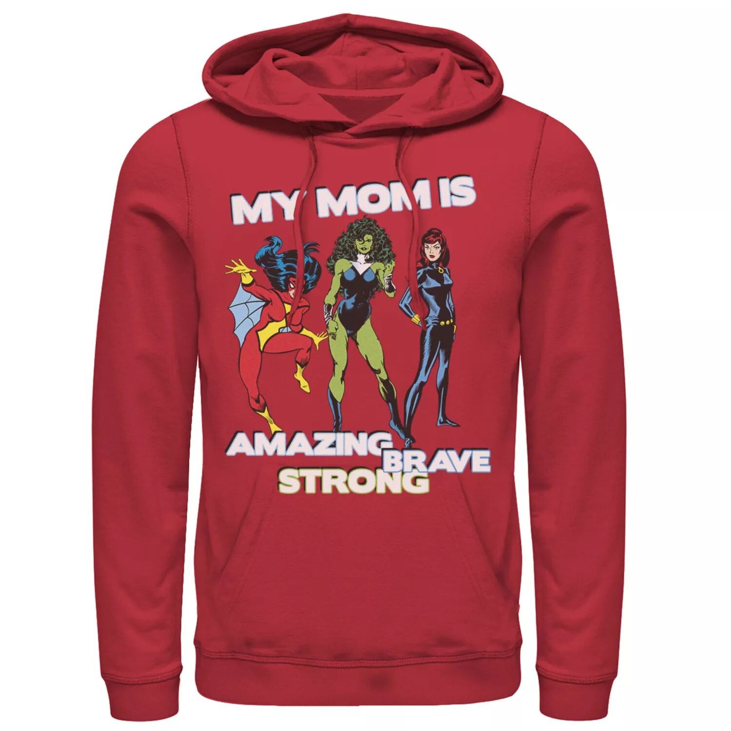 

Мужская толстовка с капюшоном Marvel Mother's Day Amazing Brave Strong Licensed Character