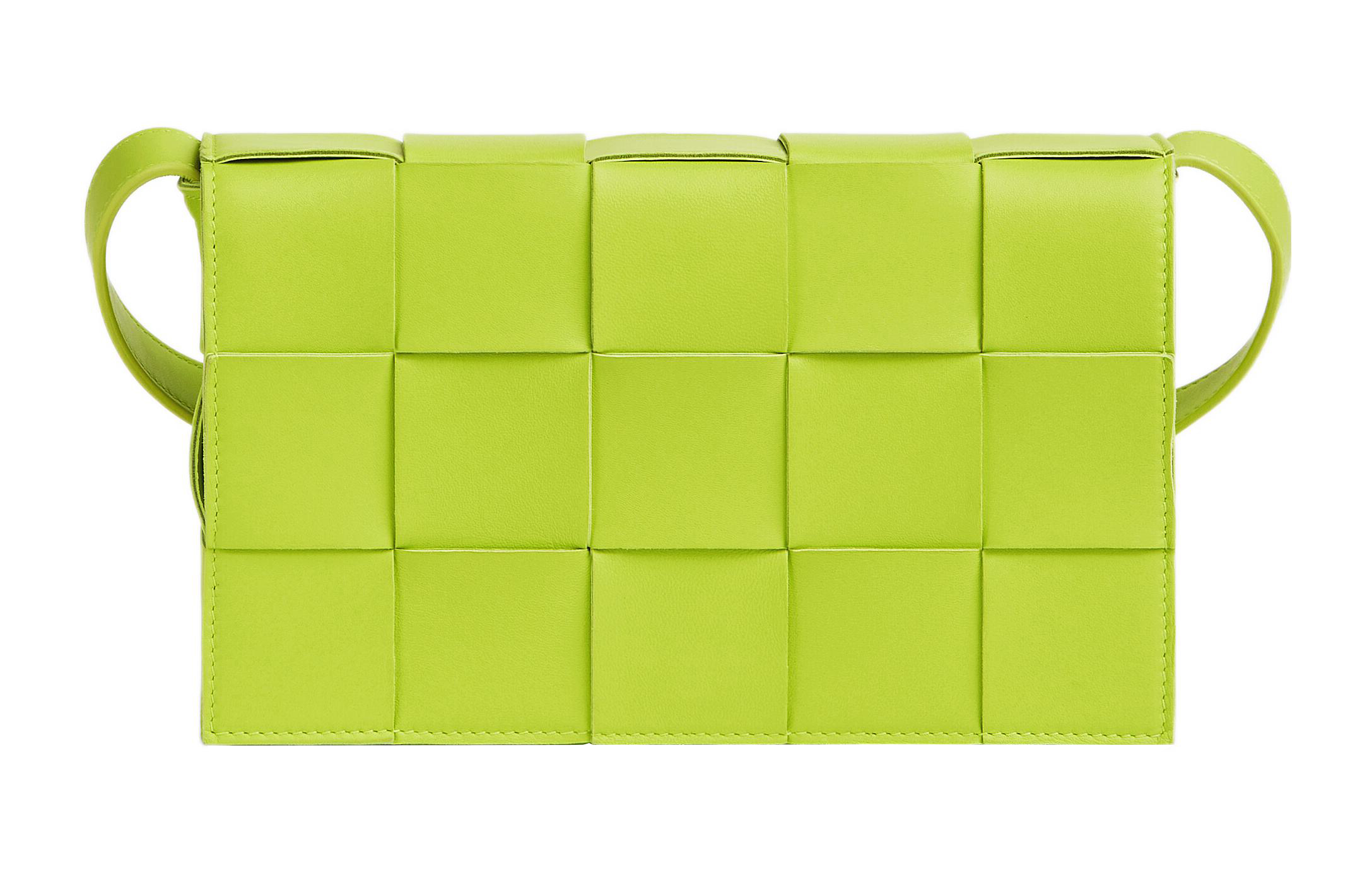 

Intreccio Weave Cassette Acid Kiwi Bottega Veneta