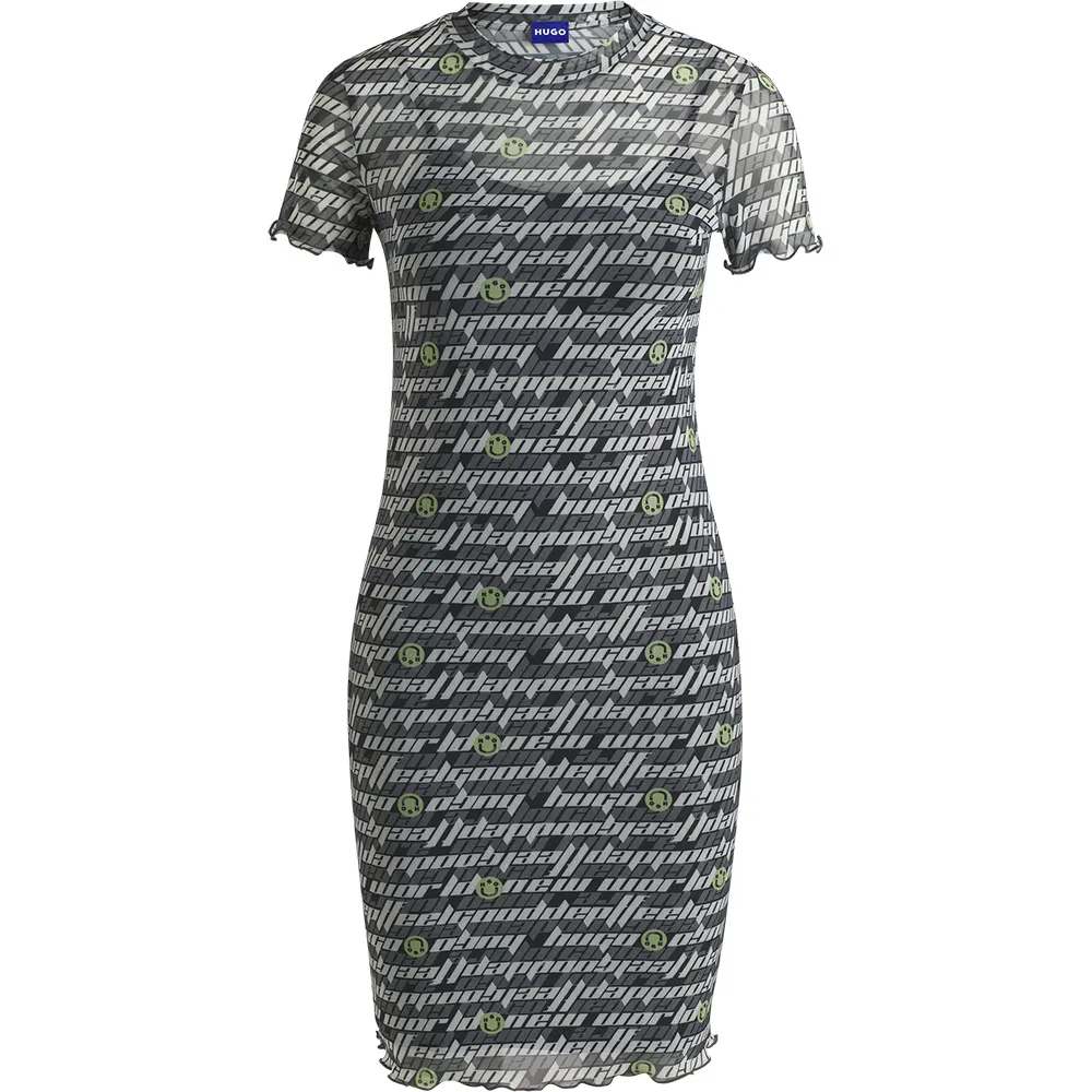 

Платье HUGO Nastaja 01 short sleeve short, серый