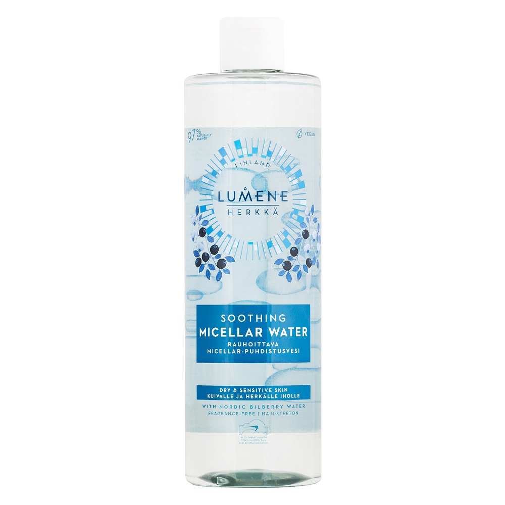

Успокаивающая мицеллярная вода herkkä soothing micellar water Lumene, 400 мл