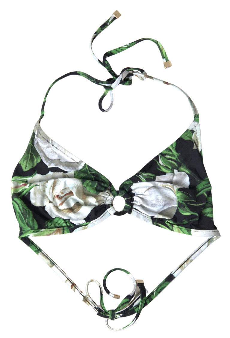 

Элегантный комплект бикини с цветочным принтом Dolce & Gabbana, черный