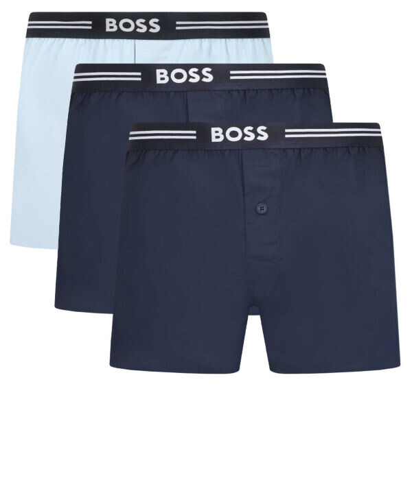 

Боксеры мужские Boss с пуговицей 3 шт, синий