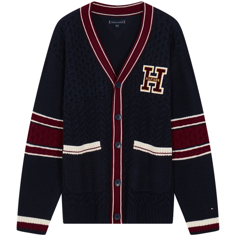 Tommy Hilfiger Свитер Navy Blue, Red, & White детский — фото 3
