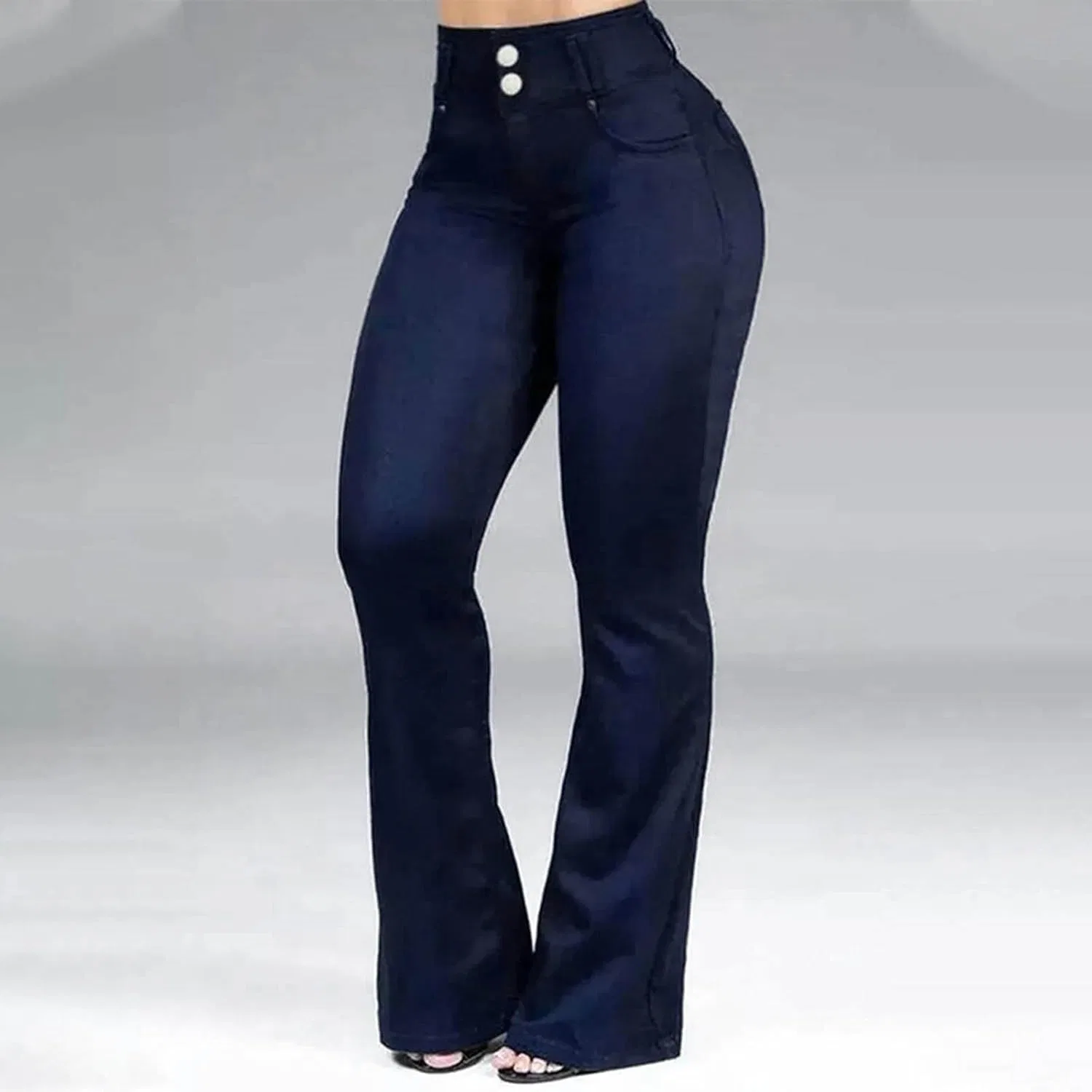 Джинсы stretch baggy Dark Blue — фото 2