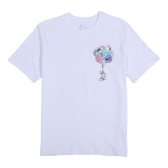 

Футболка sportswear sport casual breathable round collar short sleeved white Nike, белый