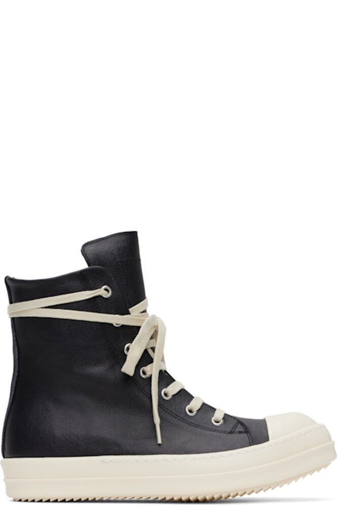 

Черные кожаные кроссовки Hollywood Rick Owens