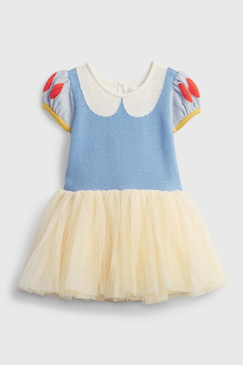 

Короткое комбинированное платье Gap, синий