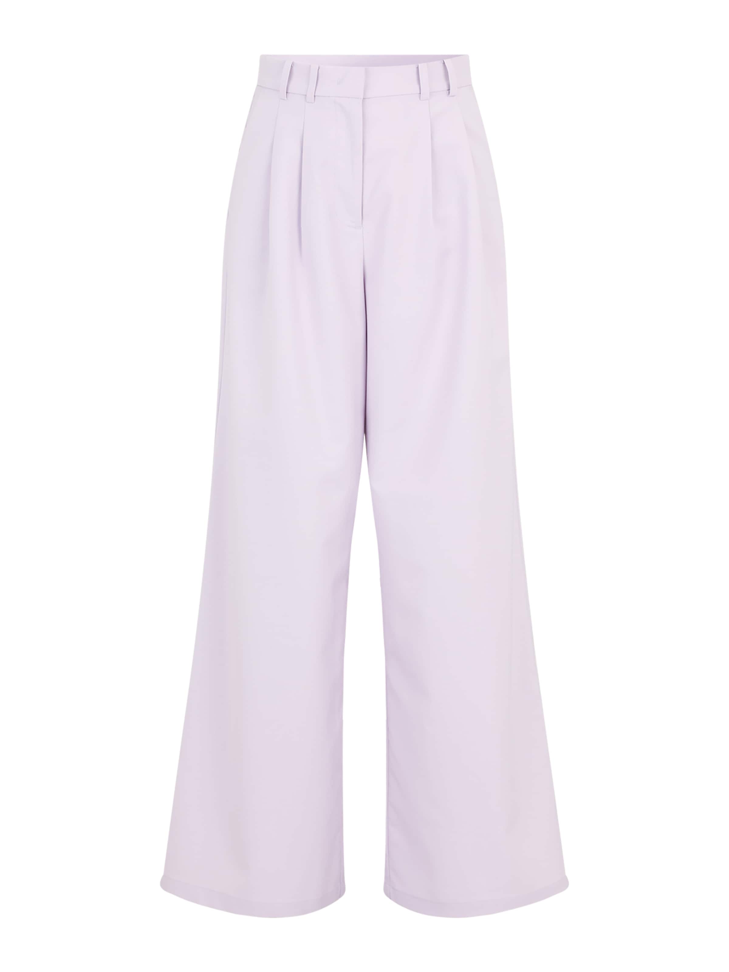 

GUIDO MARIA KRETSCHMER FOR BRIDGERTON Широкие брюки 'Kate' с плиссировкой спереди в пастельно-фиолетовом цвете