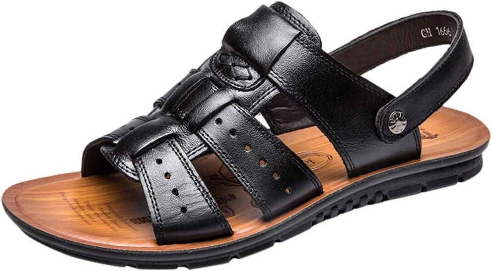 

Мужские сандалии с широкими ремешками, открытый носок, пляжные сандалии, легкие мягкие летние спортивные туфли Generic, черный