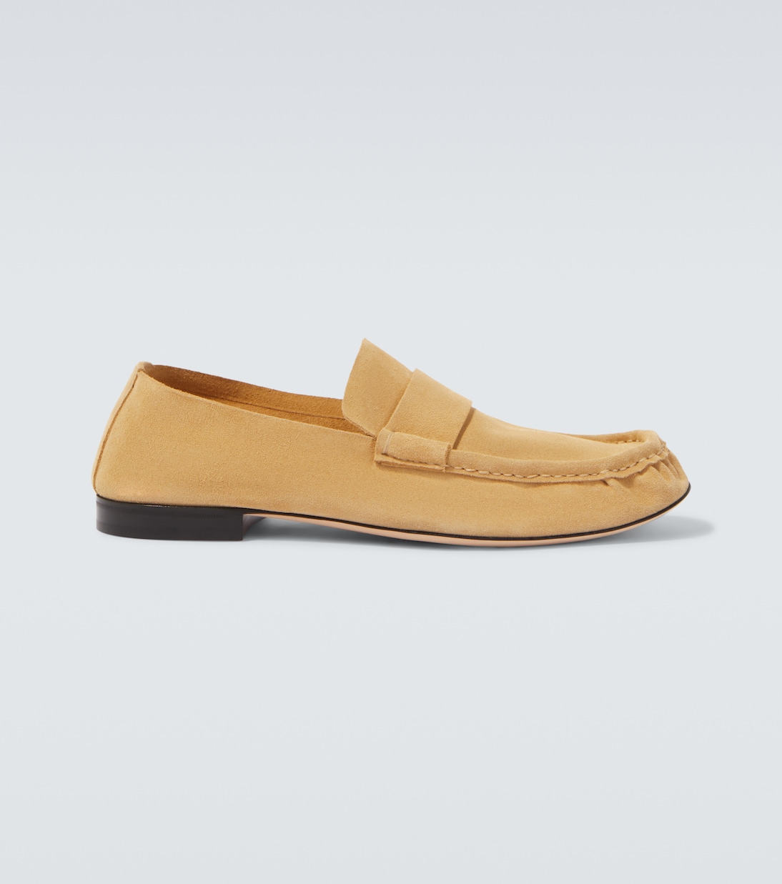 

Замшевые мокасины The Row, Yellow Linen