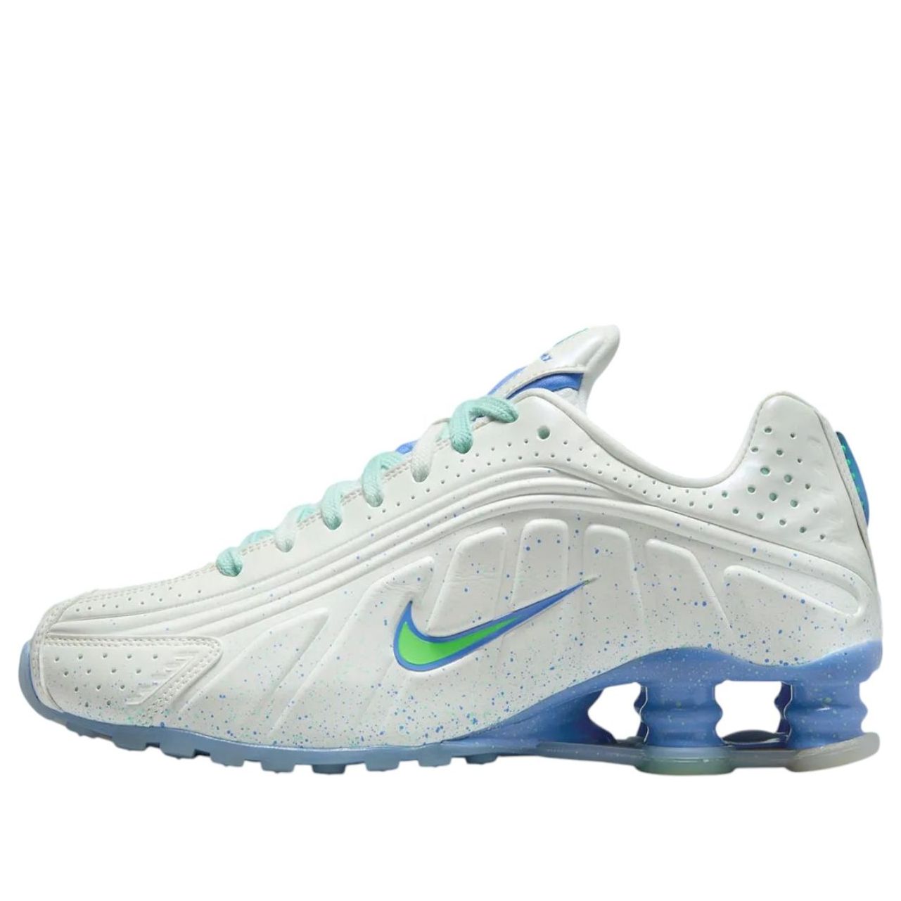 Кроссовки (WMNS) Nike Shox R4 AB 'White Green Strike Royal Pulse'