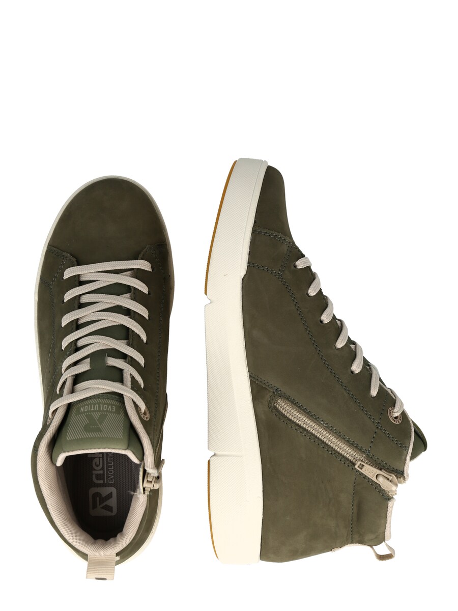 Высокие кроссовки Rieker, Dark green — фото 2