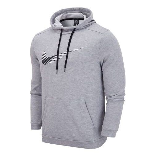 

Толстовка men's dri-fit casual pullover training dark grey Nike, серый