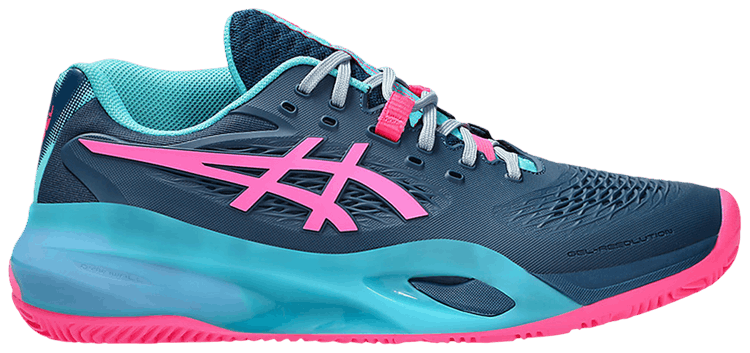 

Кроссовки ASICS Gel Resolution X Padel 'Mako Blue Hot Pink', синий