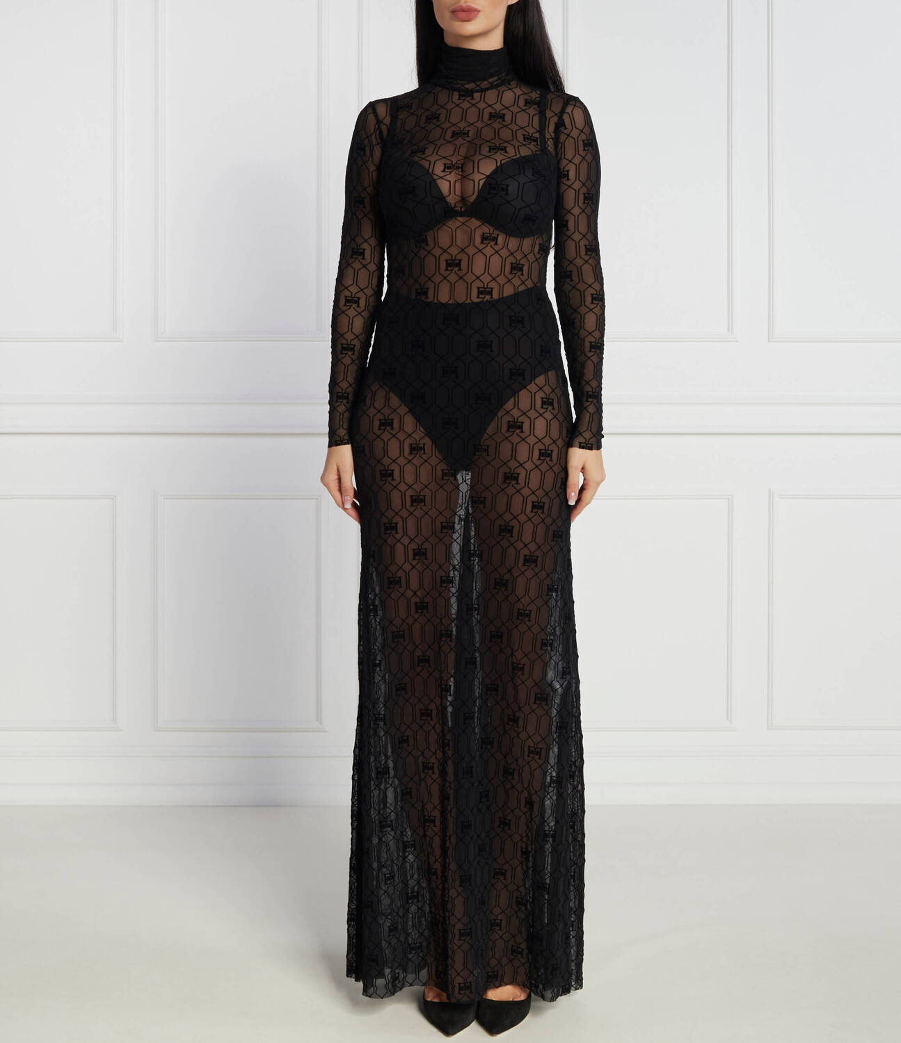

Платье Elisabetta Franchi + slip, черный
