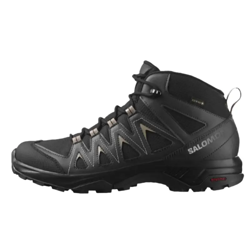 

SALOMON Мужские черные кроссовки X Braze MID GTX с амортизацией, водонепроницаемые и дышащие, средней высоты