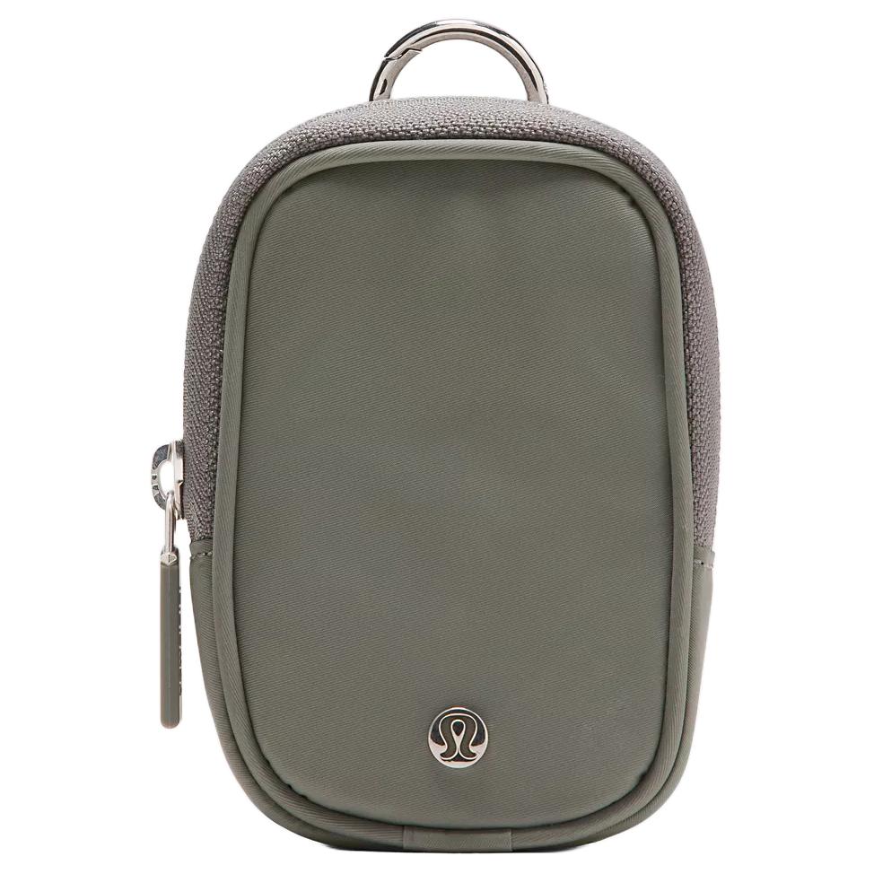 

Ключница Nano Unisex из переработанного нейлона Lululemon, зеленый/серый