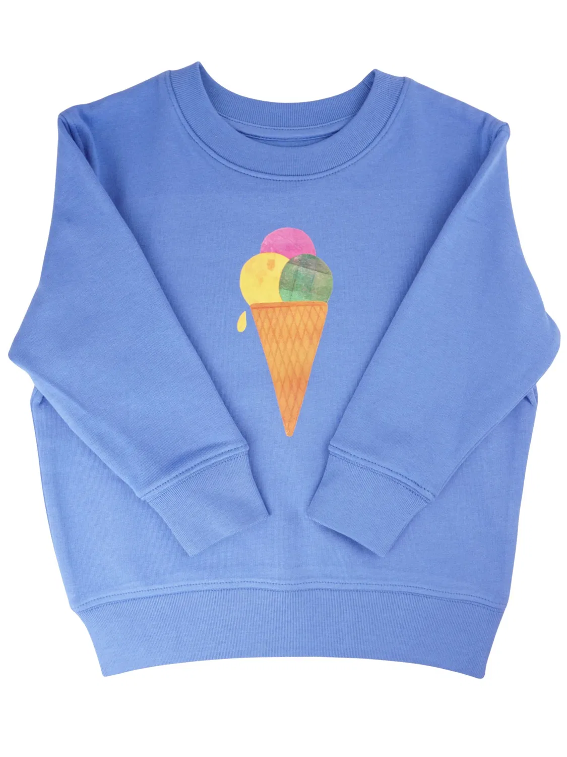Свитер 'Meladi Kinder Свитер aus Biobaumwolle - Eiscreme auf Aqua Blue' Meladi, Aqua