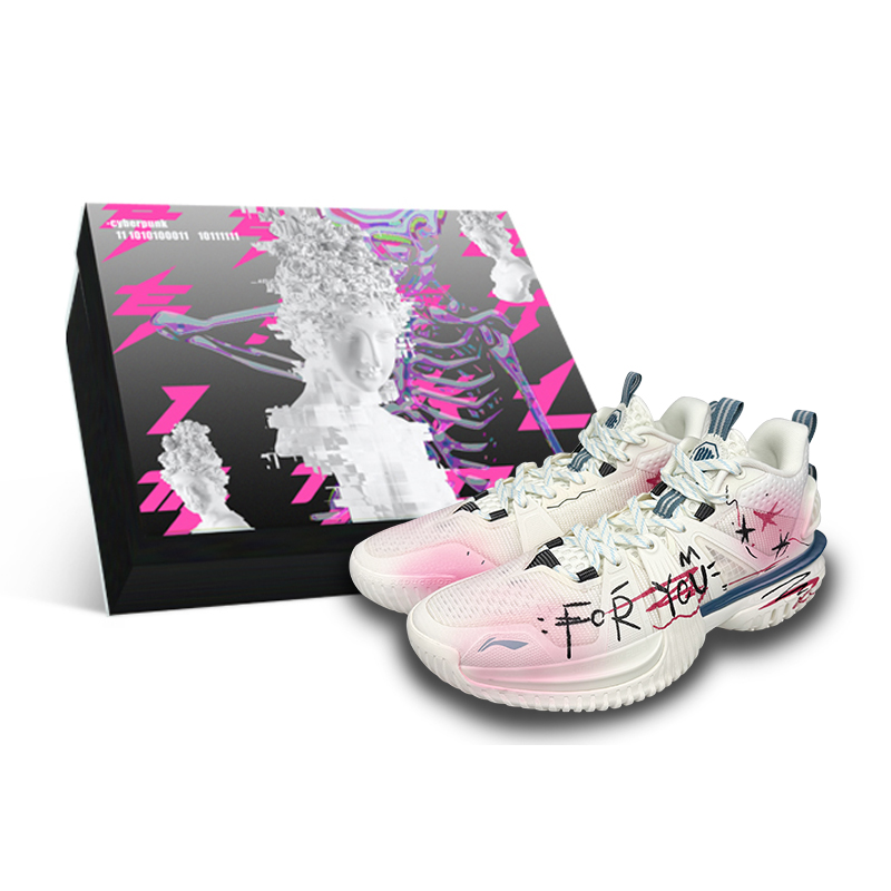 

Кроссовки баскетбольные мужские low top pink white с технологией cushioning rebound grip LINING, розовый