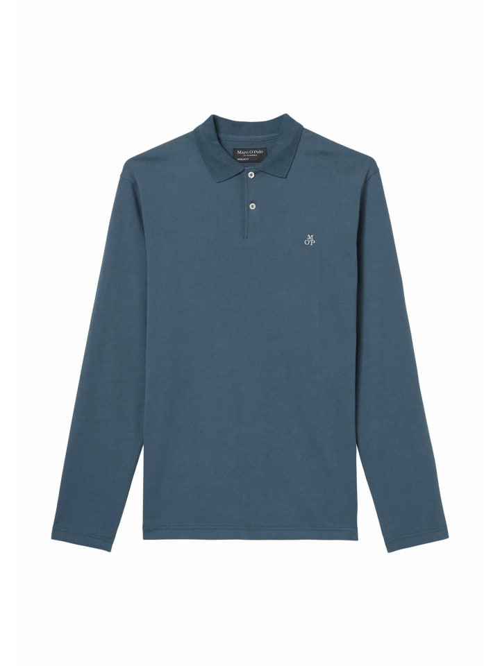 

Marc O'Polo Мужская рубашка-поло синего цвета, Синий, Marc O'Polo Мужская рубашка-поло синего цвета