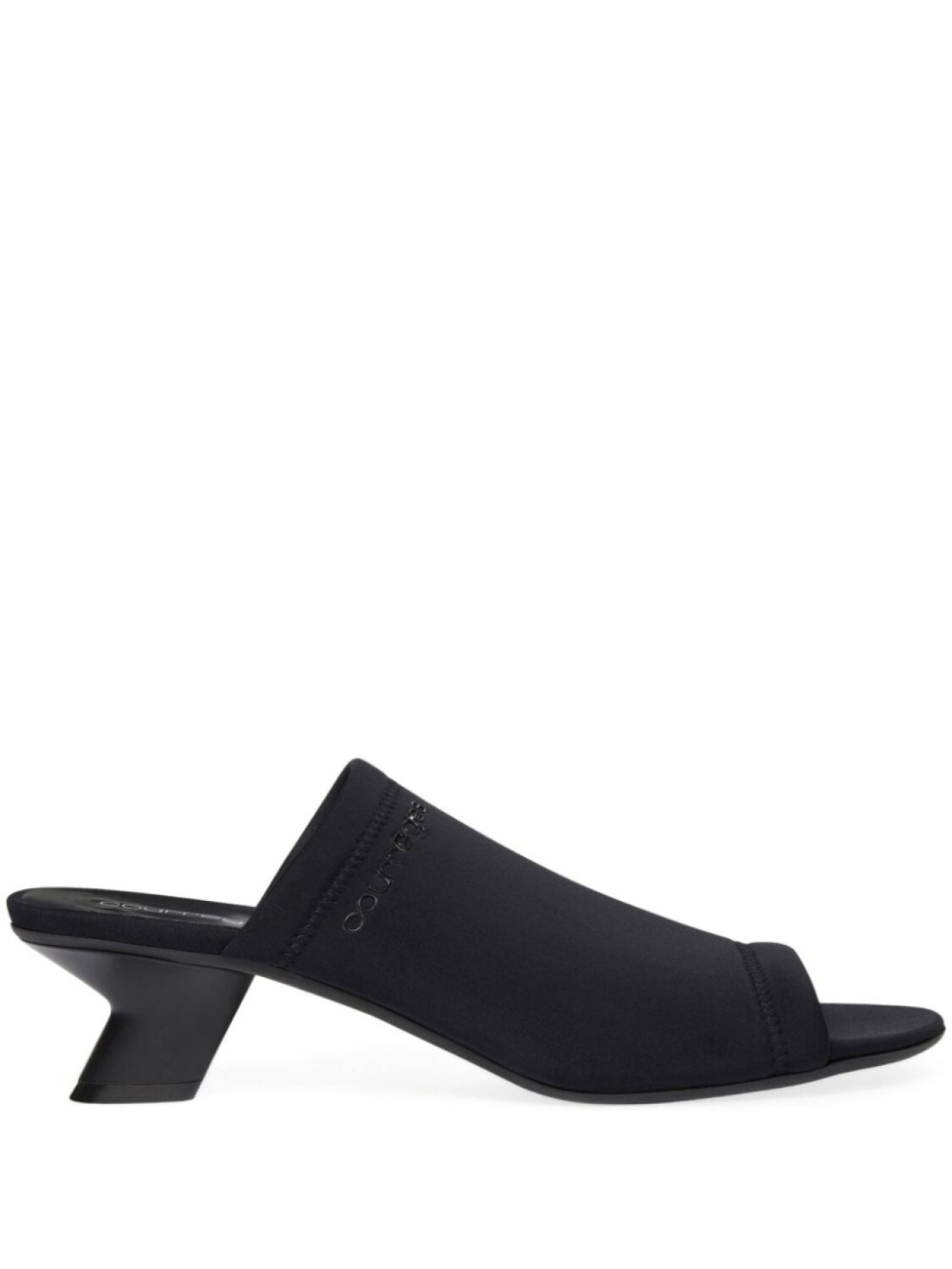 Courrèges мюли Wet Scuba, черный