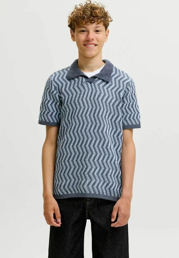 Поло Jack & Jones Junior, цвет серый — фото 2