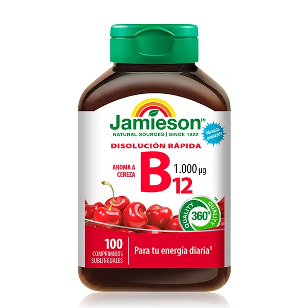 

Биологически активная добавка Vitamina B12 Aroma Cereza Jamieson, 100 UD