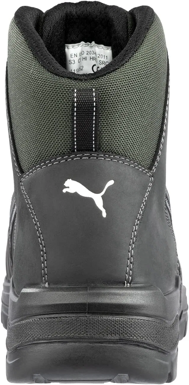PUMA Safety Cascades MID S3S Disc - Мужские защитные ботинки с непрокалываемой подошвой и стекловолоконным носком, черный — фото 4