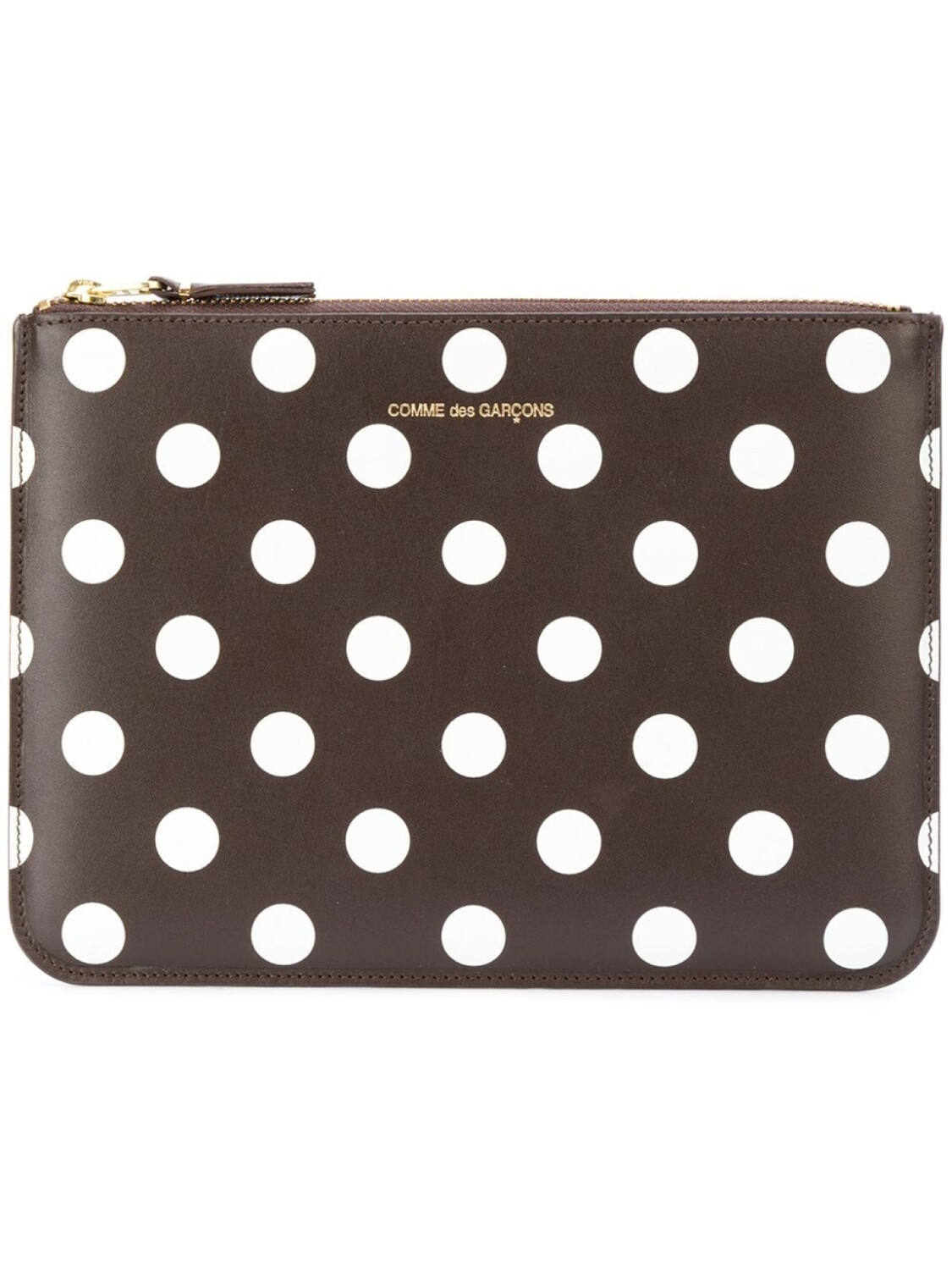 

Кошелек с рисунком в горох Comme Des Garçons Wallet, коричневый