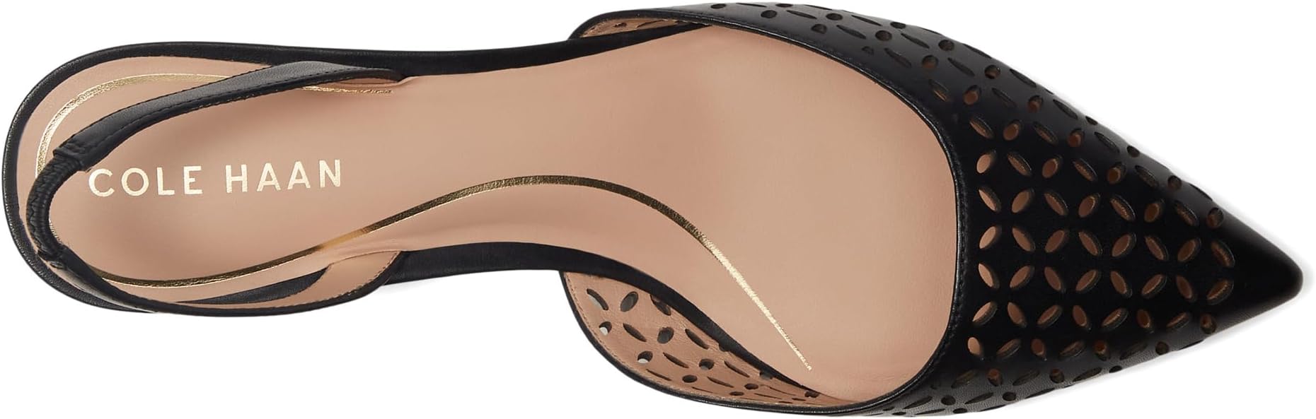 Балетки Cole Haan Gilda Pumps, цвет Black Perforated Leather — фото 2