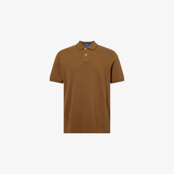 

Поло Polo Ralph Lauren из хлопкового джерси с вышивкой, мультиколор