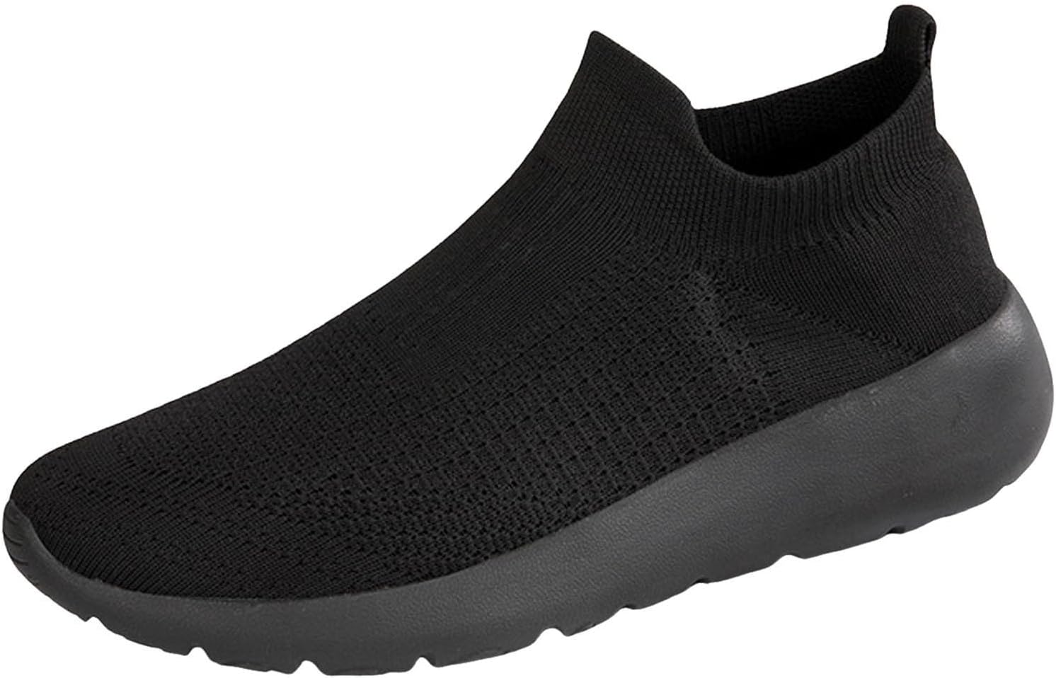 

Мужские кроссовки IWIHMIV Slip On для ходьбы, тенниса и бега, легкие, дышащие, повседневные и для тренировок, черный