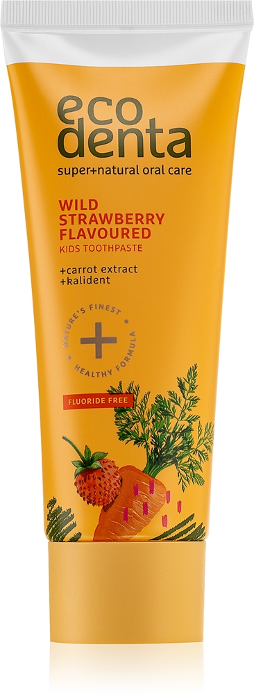 

Детская зубная паста со вкусом зеленой земляники без фтора Ecodenta, 75 мл