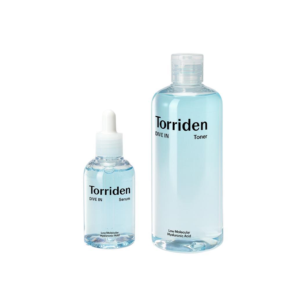 

Гиалуроновый эссенция-тонер набор для ухода за кожей увлажняющий и питательный 50мл+300мл TORRIDEN
