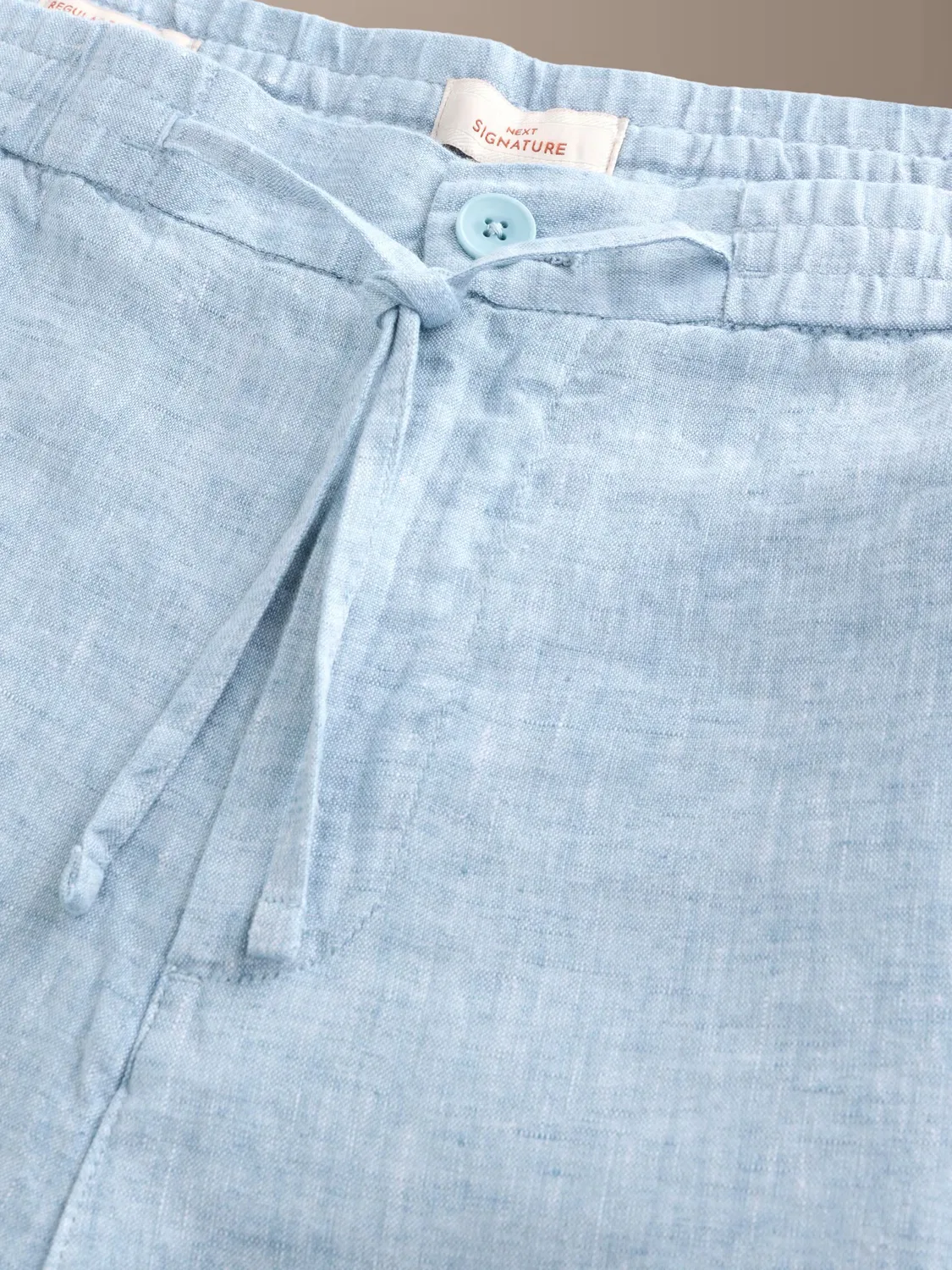 Классические брюки-чиносы "Signature" Next, Light Blue — фото 4