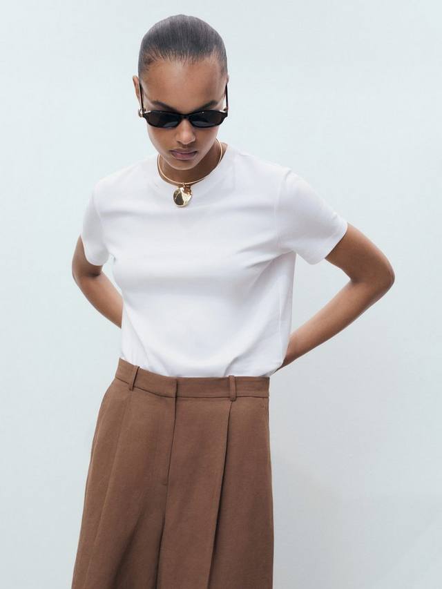 

Футболка Rita с круглым вырезом Mango, White