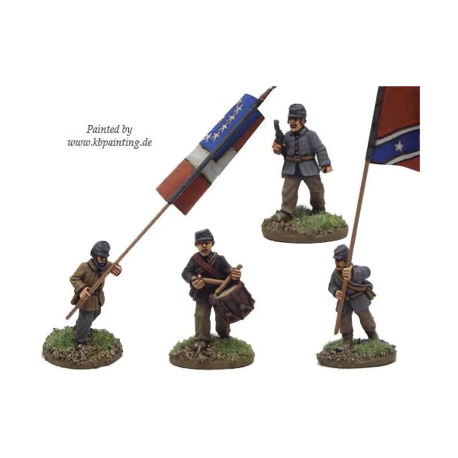 

Пехотное командование в куртке и кепи наступает, Historical Miniatures - American Civil War (28mm) (Crusader Miniatures)