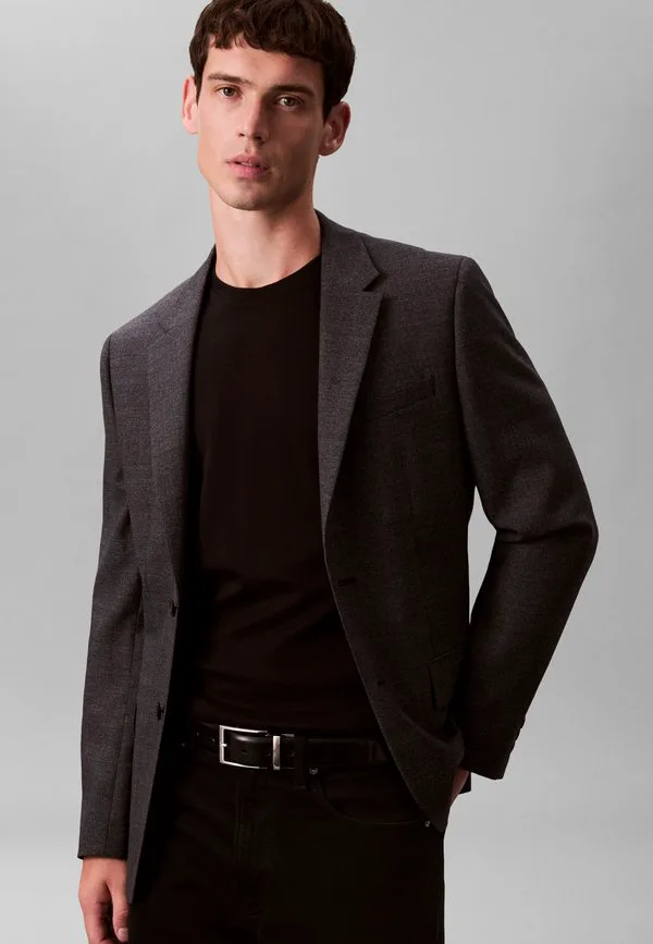Футболка с круглым вырезом, базовая футболка Calvin Klein, Black — фото 4